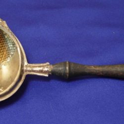 Silverplated tea strainer