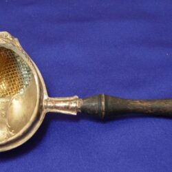 Silverplated tea strainer