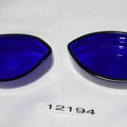 Cobalt blue glass dish liners