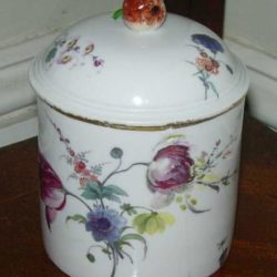 Porcelain covered jar