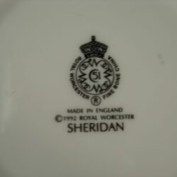 Pair of porcelain bread and butter plates