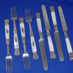 Set of forks and knives