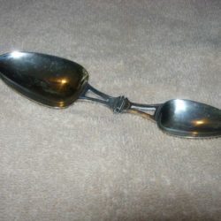 Sterling silver folding spoon