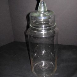 Blown glass jar