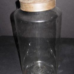 Blown glass jar