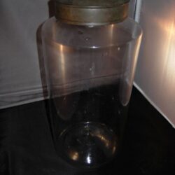 Blown glass jar