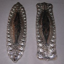 Sterling silver brush covers