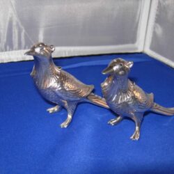 Silverplated figural shakers