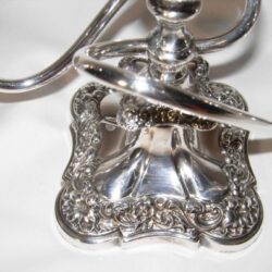 Silverplated candelabrum