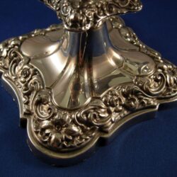 Silverplated candelabrum