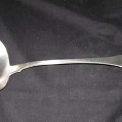 Coin silver soup ladle, Southern