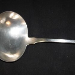 Coin silver soup ladle, Southern