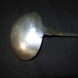 Coin silver soup ladle, Southern