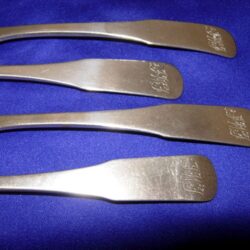 Set of coin silver place spoons, Southern