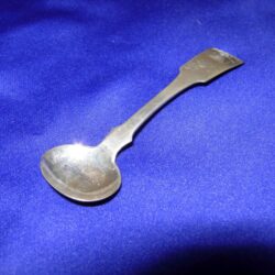 Coin silver salt spoon