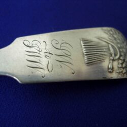 Coin silver salt spoon