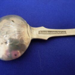 Coin silver salt spoon