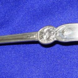 Silver mustard ladle