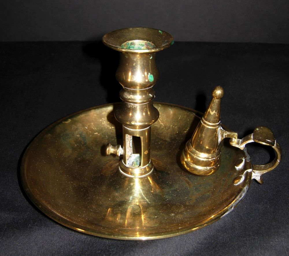 The Classic Maid's Chamberstick in Solid Brass