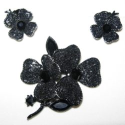 Brooch & earrings