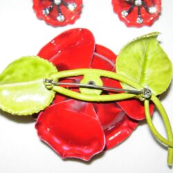 Brooch & earrings