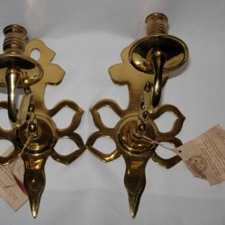 Pair of brass sconces