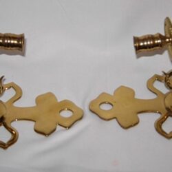 Pair of brass sconces